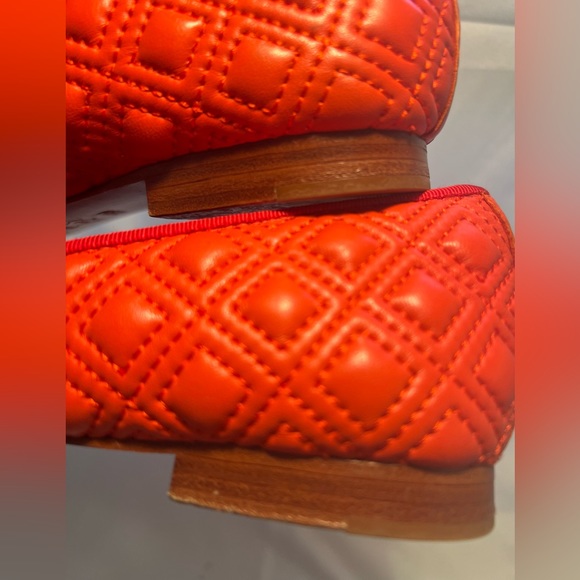 Tory Burch Marion Quilted Ballet Flats Samba Grosgrain Bow Logo sz. 7.5 - Picture 5 of 11
